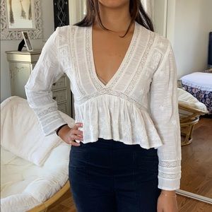 Urban Outfitters boho long sleeved, crop top